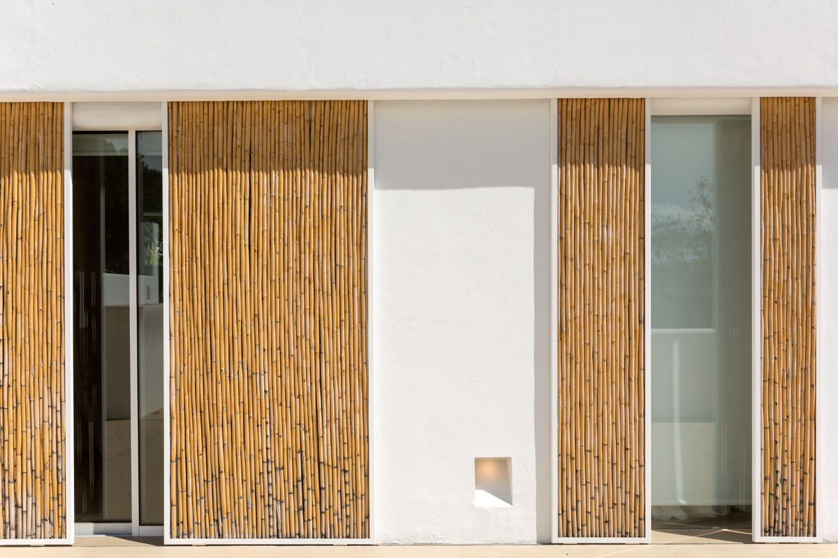 Puertas correderas de Bambú. Alejandro Giménez Architects Puertas correderas Bambú Verde cortinas de bambú