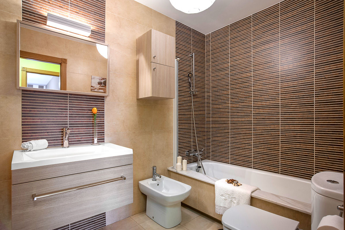 Home Staging en la casa de Paula en Galicia, CCVO Design and Staging CCVO Design and Staging Rustik Banyo