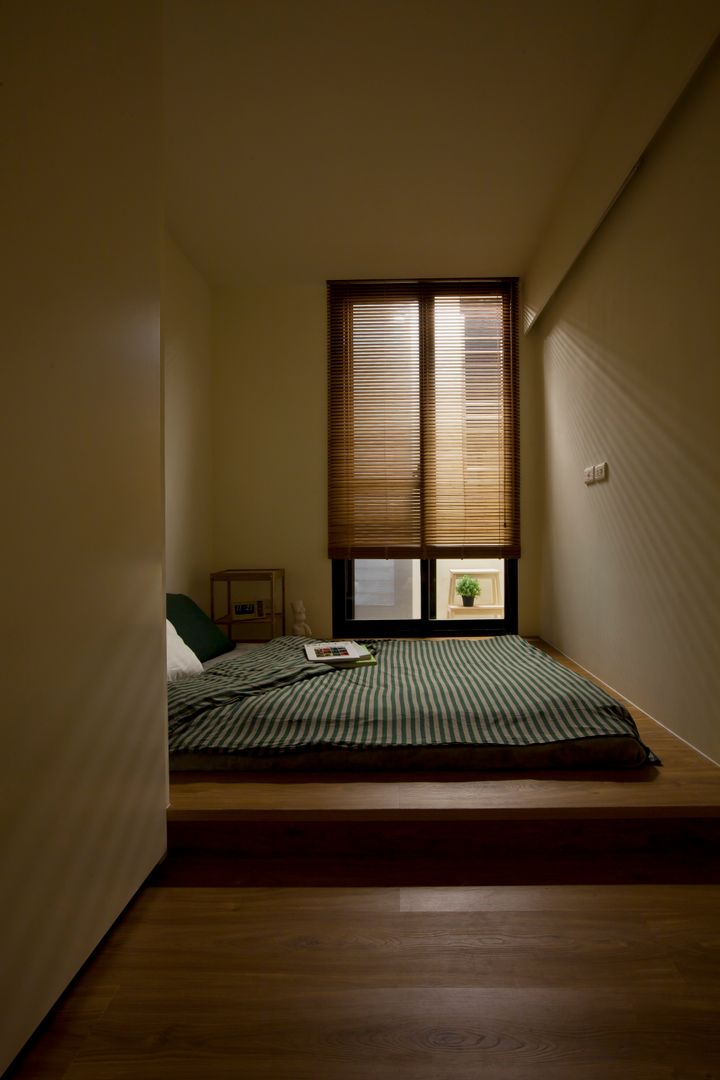 晉江街住宅, 齊禾設計有限公司 齊禾設計有限公司 Minimalist bedroom Wood Wood effect