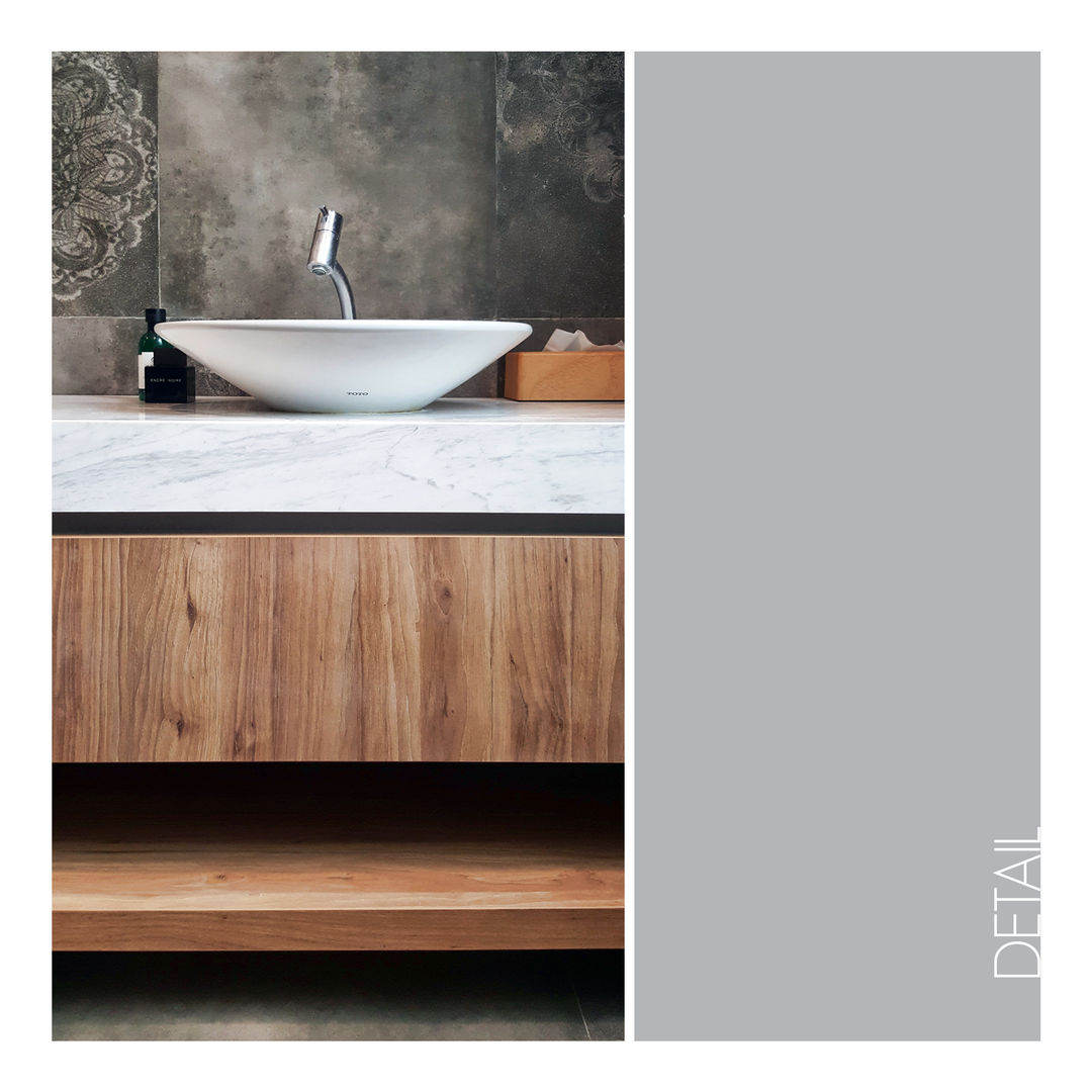 Ahouse, studiopapa studiopapa Minimalist bathroom Wood Wood effect