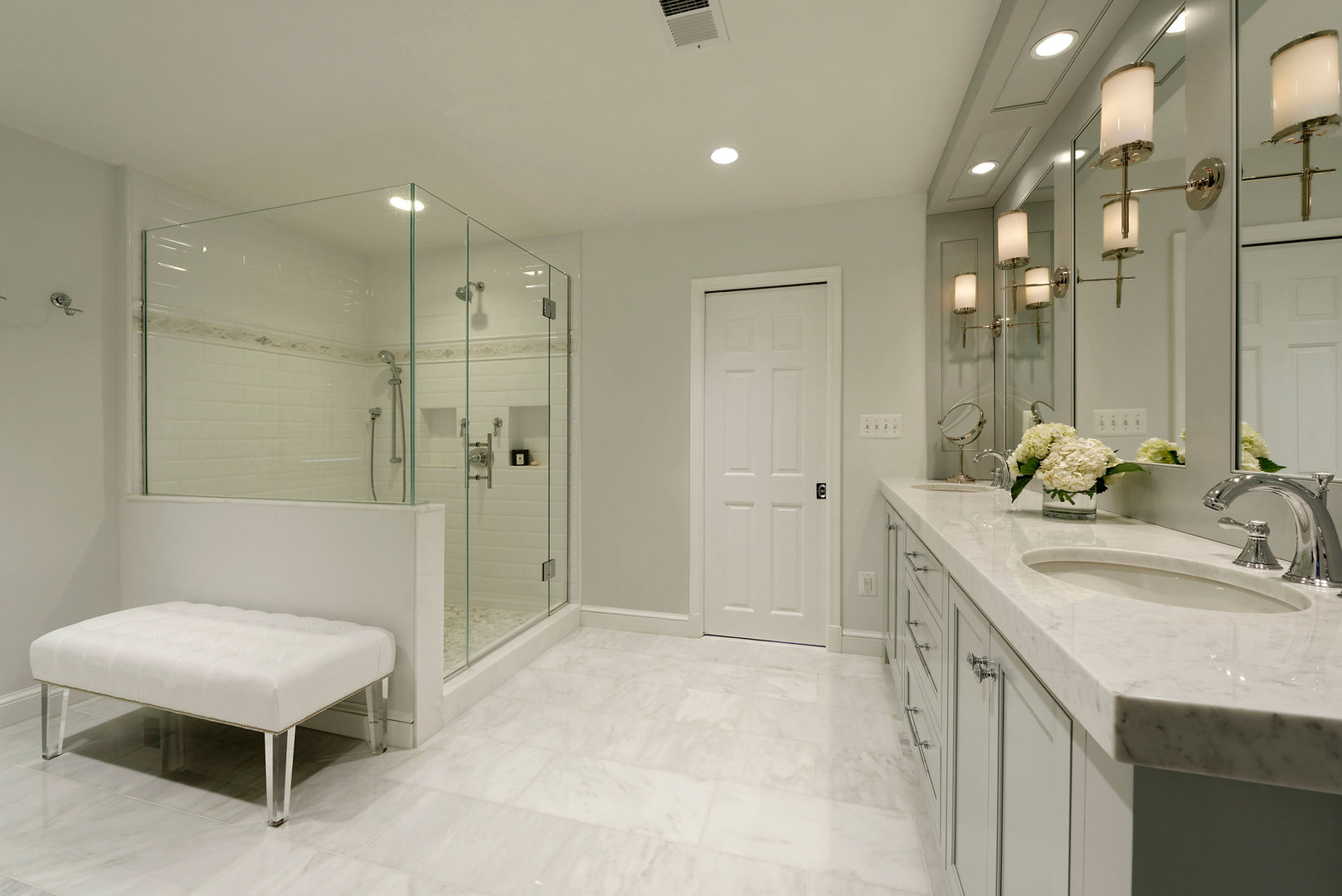 Whole House Design Build Renovation in Bethesda, MD BOWA - Design Build Experts Classic style bathroom