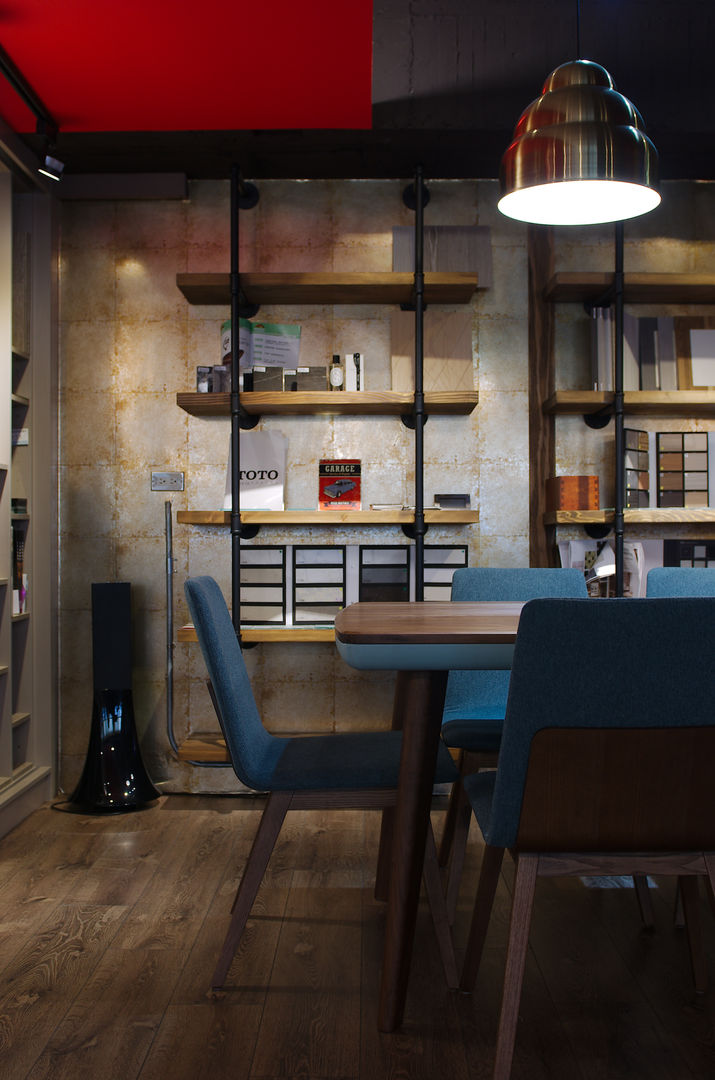 如咖啡廳的復古工業風辦公室, 哲嘉室內規劃設計有限公司 哲嘉室內規劃設計有限公司 Commercial spaces Offices & stores