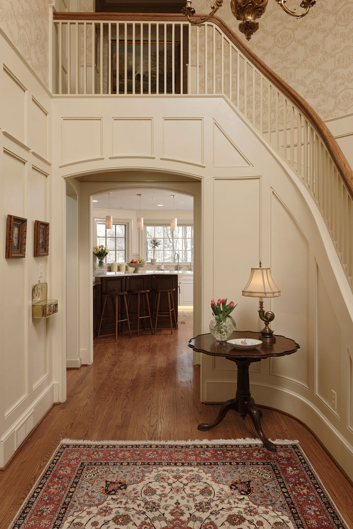 “Cook’s Kitchen” Renovation in Potomac, Maryland BOWA - Design Build Experts Classic style corridor, hallway and stairs