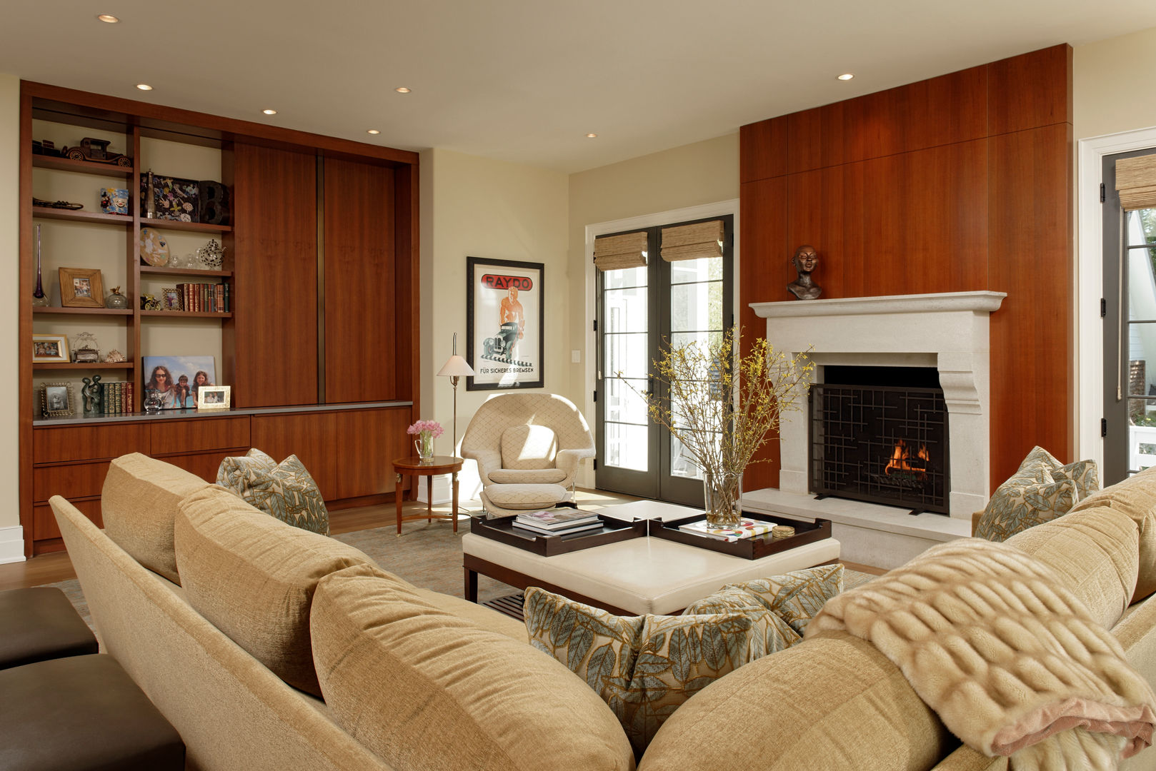 Fire Restoration in Chevy Chase Creates Opportunity for Whole House Renovation, BOWA - Design Build Experts BOWA - Design Build Experts Phòng khách phong cách kinh điển