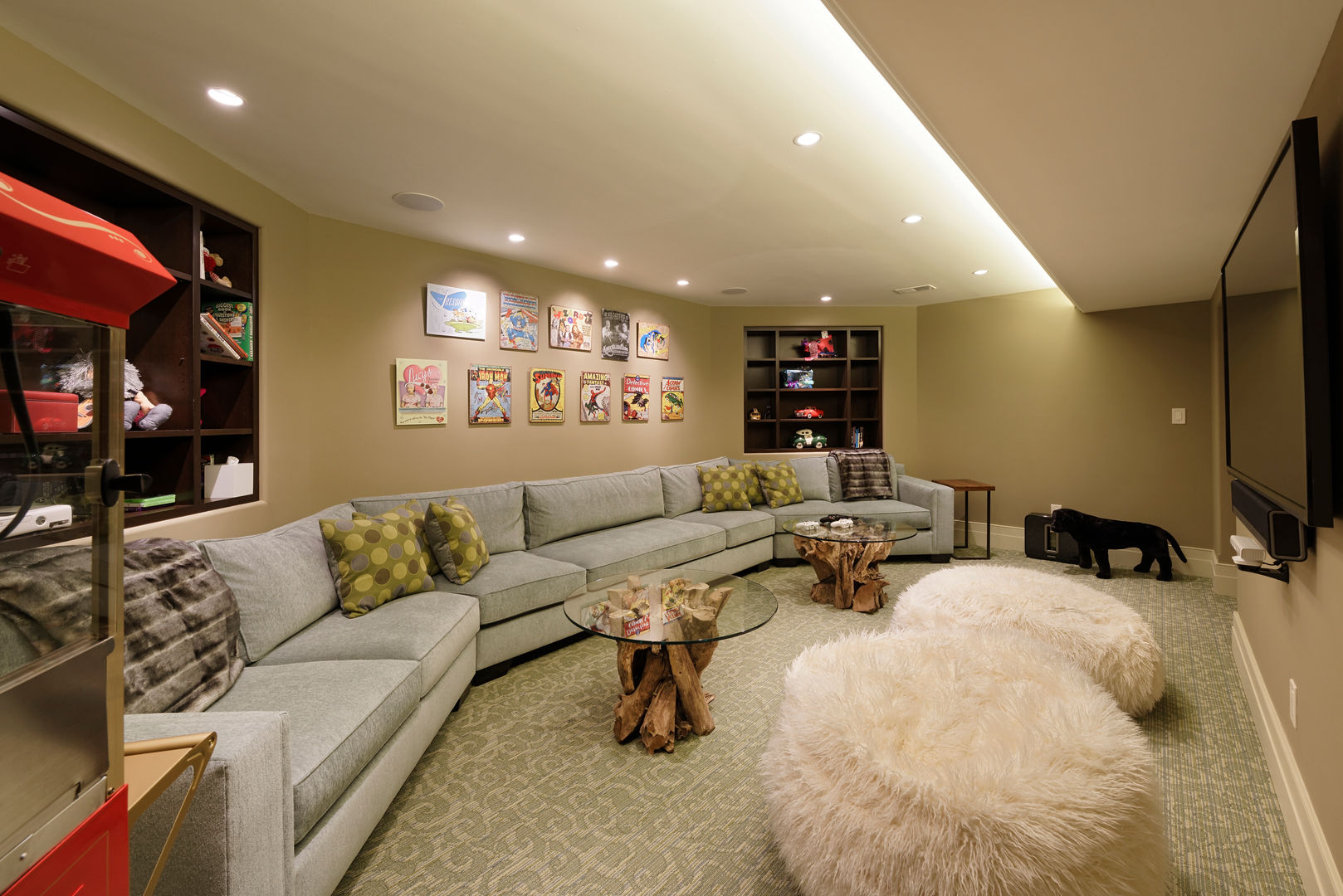 Fire Restoration in Chevy Chase Creates Opportunity for Whole House Renovation BOWA - Design Build Experts Classic style media room