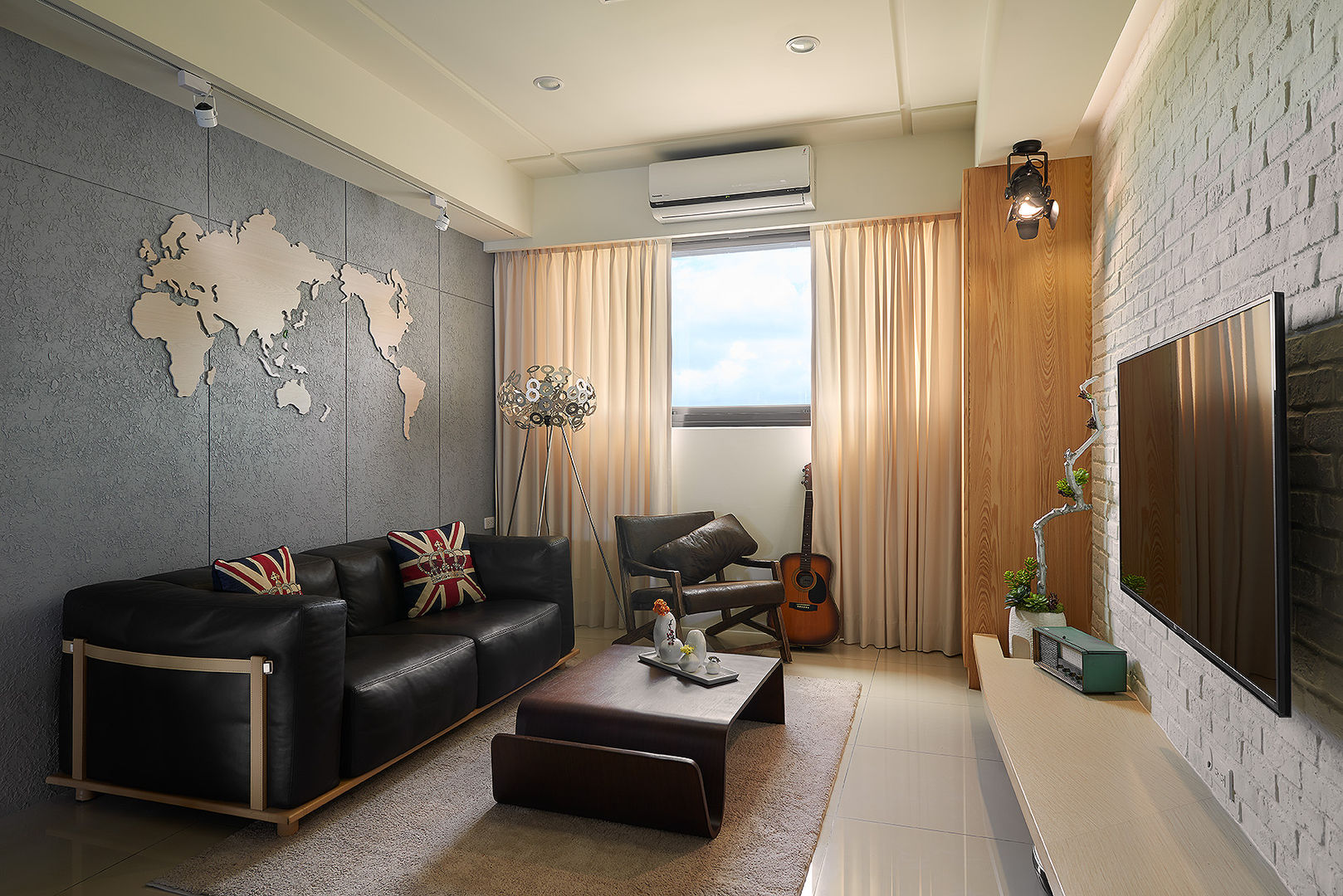 悠遊世界的旅行 趙玲室內設計 客廳 客廳,工業風,植栽