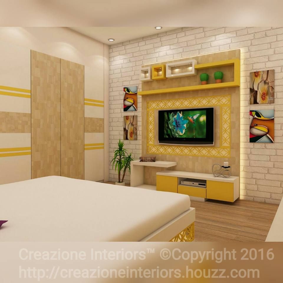 3 BHK Flat Decoration At Avidipta Apartment, Kolkata EM Bypass., Creazione Interiors Creazione Interiors Bedroom