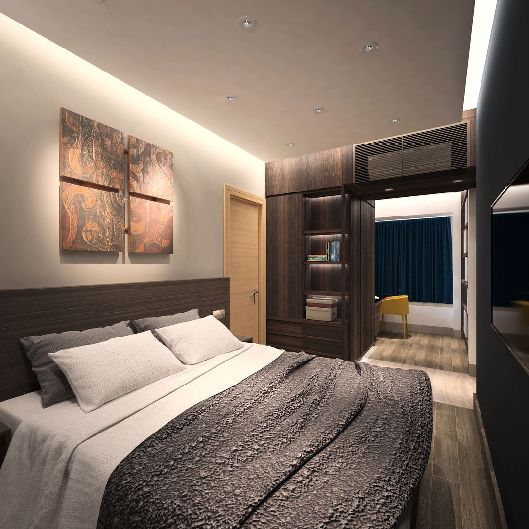 Cadogan | Kennedy Town | Hong Kong, Nelson W Design Nelson W Design Moderne slaapkamers