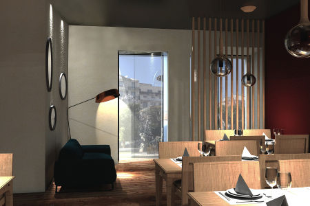 Restaurante . Lisboa . Reabilitação . Remodelação . Lapa, aponto aponto مساحات تجارية خشب Wood effect مطاعم