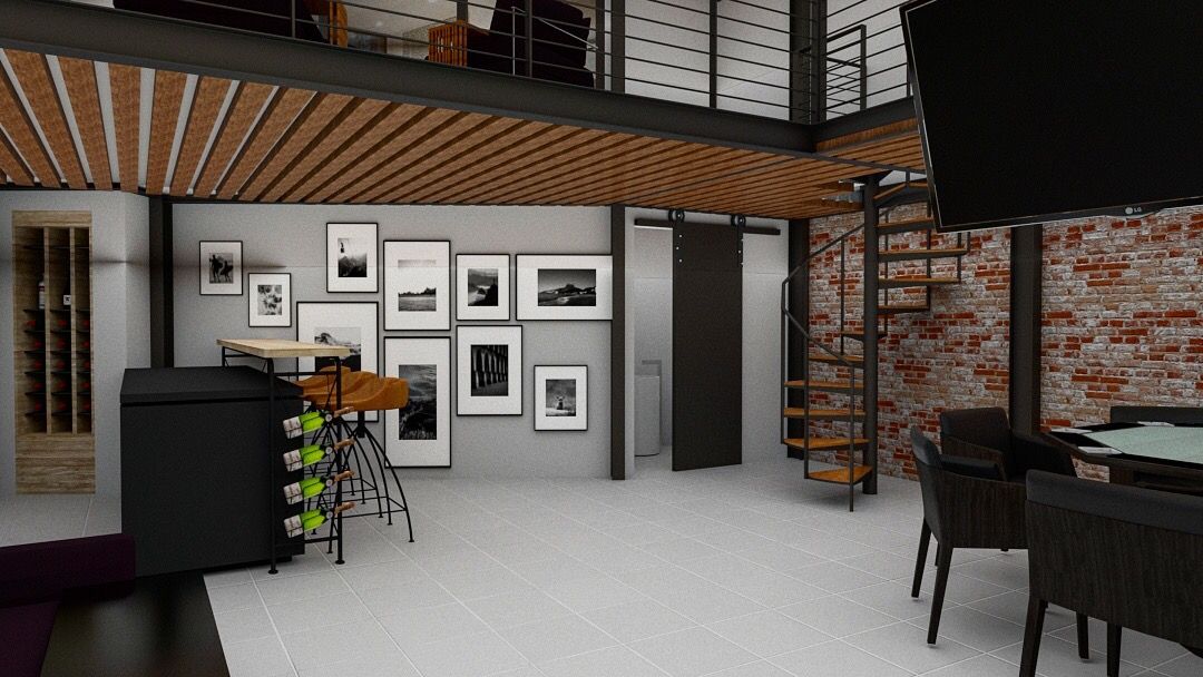 Interiorismo Loft Condesa homify Estudios y oficinas modernos