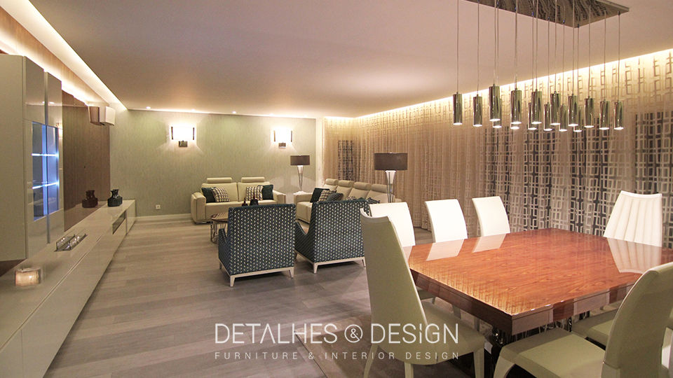 Projeto Design de Interiores - Sala de Estar e Jantar, Detalhes & Design Detalhes & Design