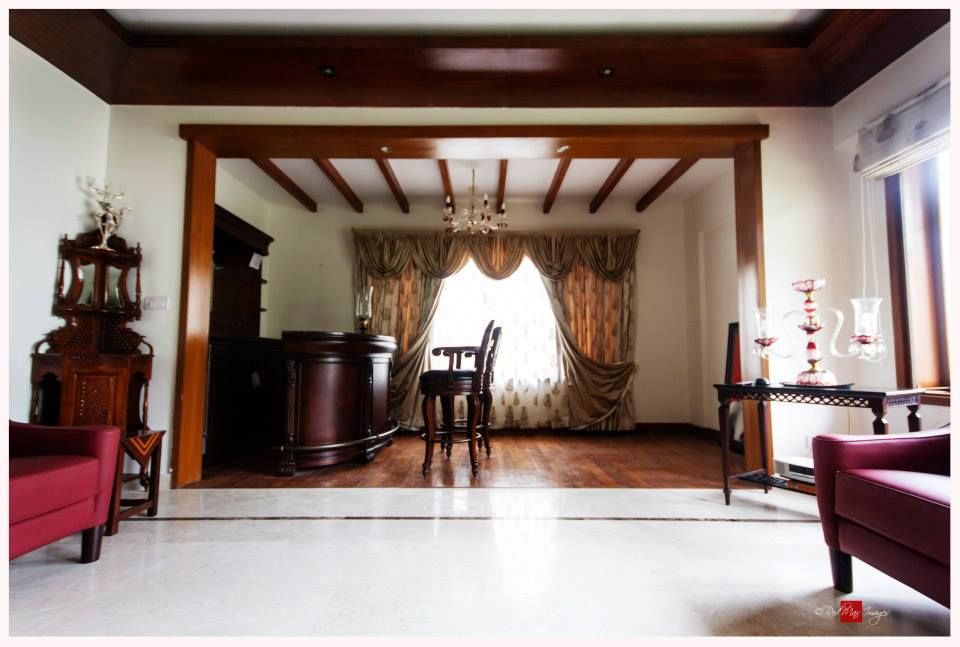 Rahaman's residence, Sandarbh Design Studio Sandarbh Design Studio Classic style living room Plywood