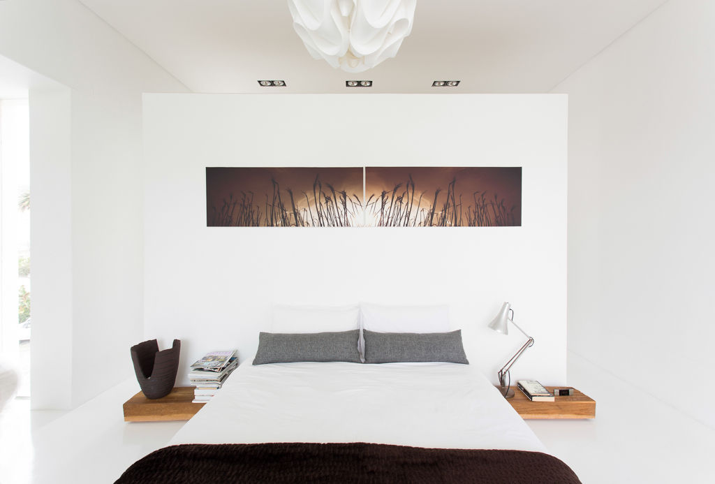 NEW HOUSE GARDENS, CAPE TOWN, Grobler Architects Grobler Architects Camera da letto minimalista