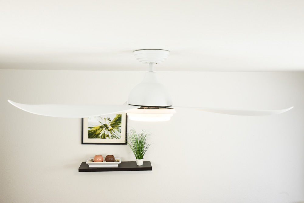 Pepeo Vourdries Deckenventilator Industrie Design – 142cm, Silber, Ohne Licht & Steuerung