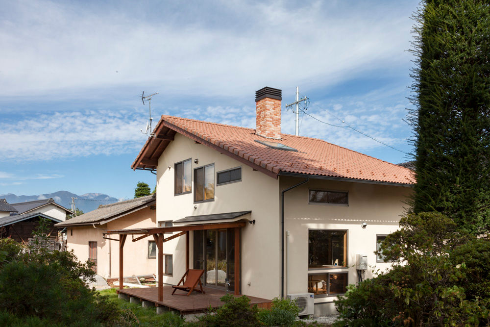 松本市今井 T邸新築工事, 安藤建築設計工房 安藤建築設計工房 Casas de madera Madera Acabado en madera