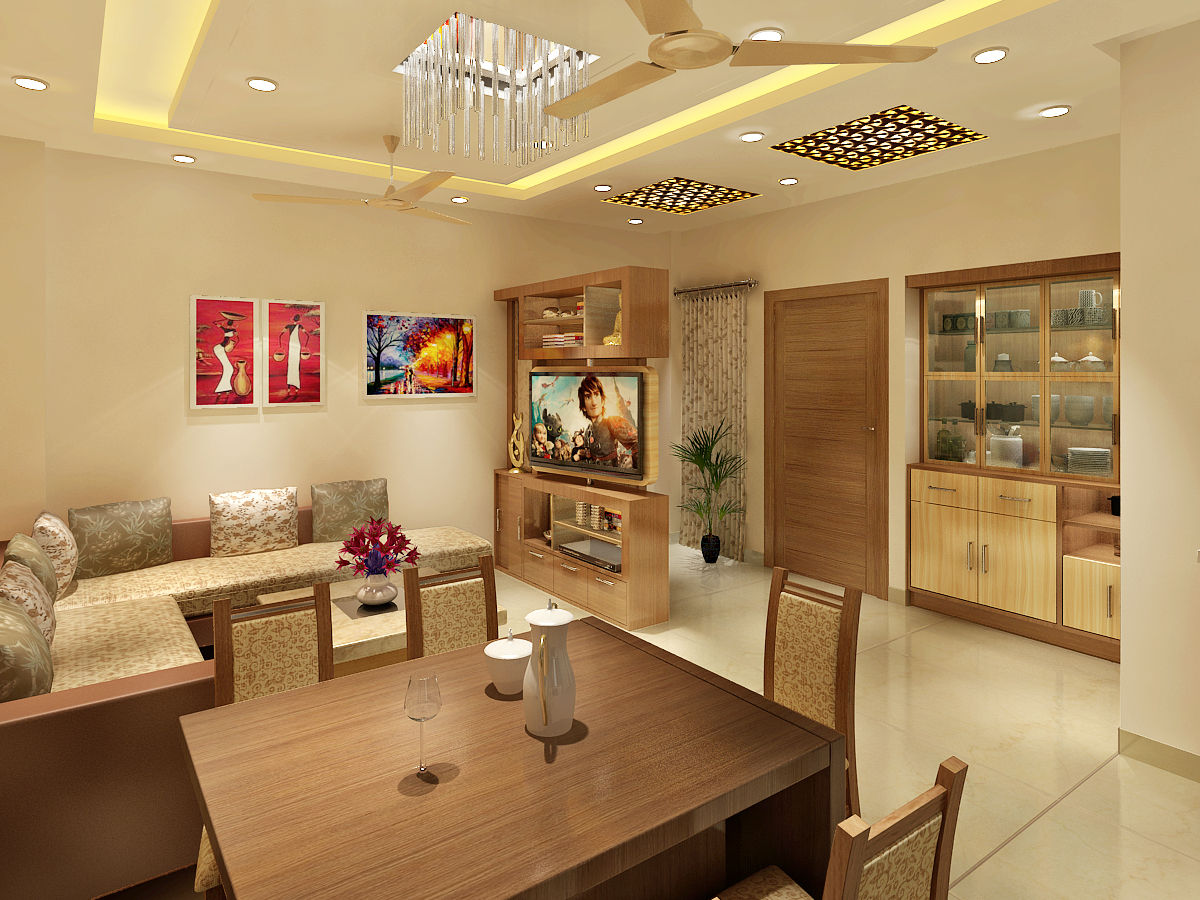 3 Floor Residential Villa, Srijan Homes Srijan Homes Sala da pranzo in stile classico