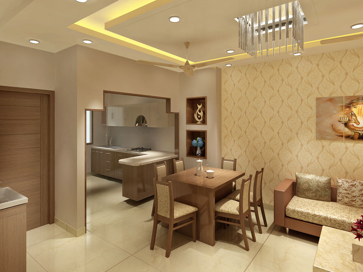 3 Floor Residential Villa, Srijan Homes Srijan Homes Cucina in stile classico