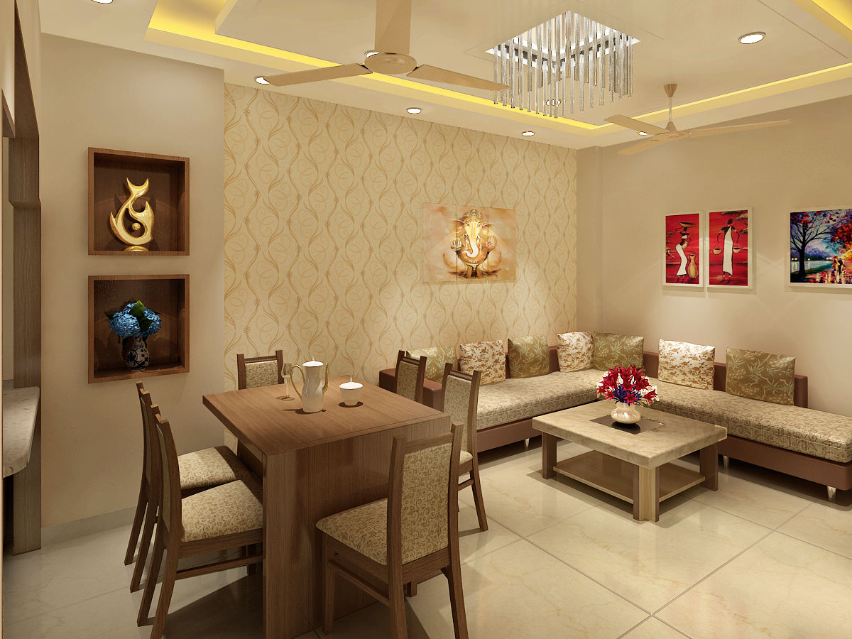 3 Floor Residential Villa, Srijan Homes Srijan Homes Sala da pranzo in stile classico