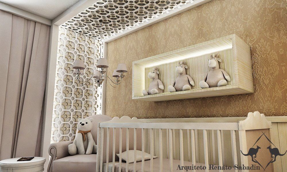 Projetos - Arquiteto Renato Sabadin, Renato Sabadin Renato Sabadin Dormitorios de bebé Madera Acabado en madera