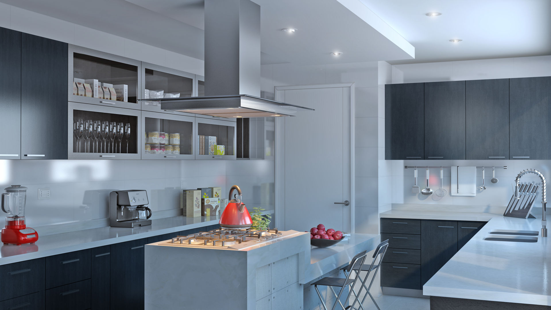 homify Built-in kitchens کوارٹج