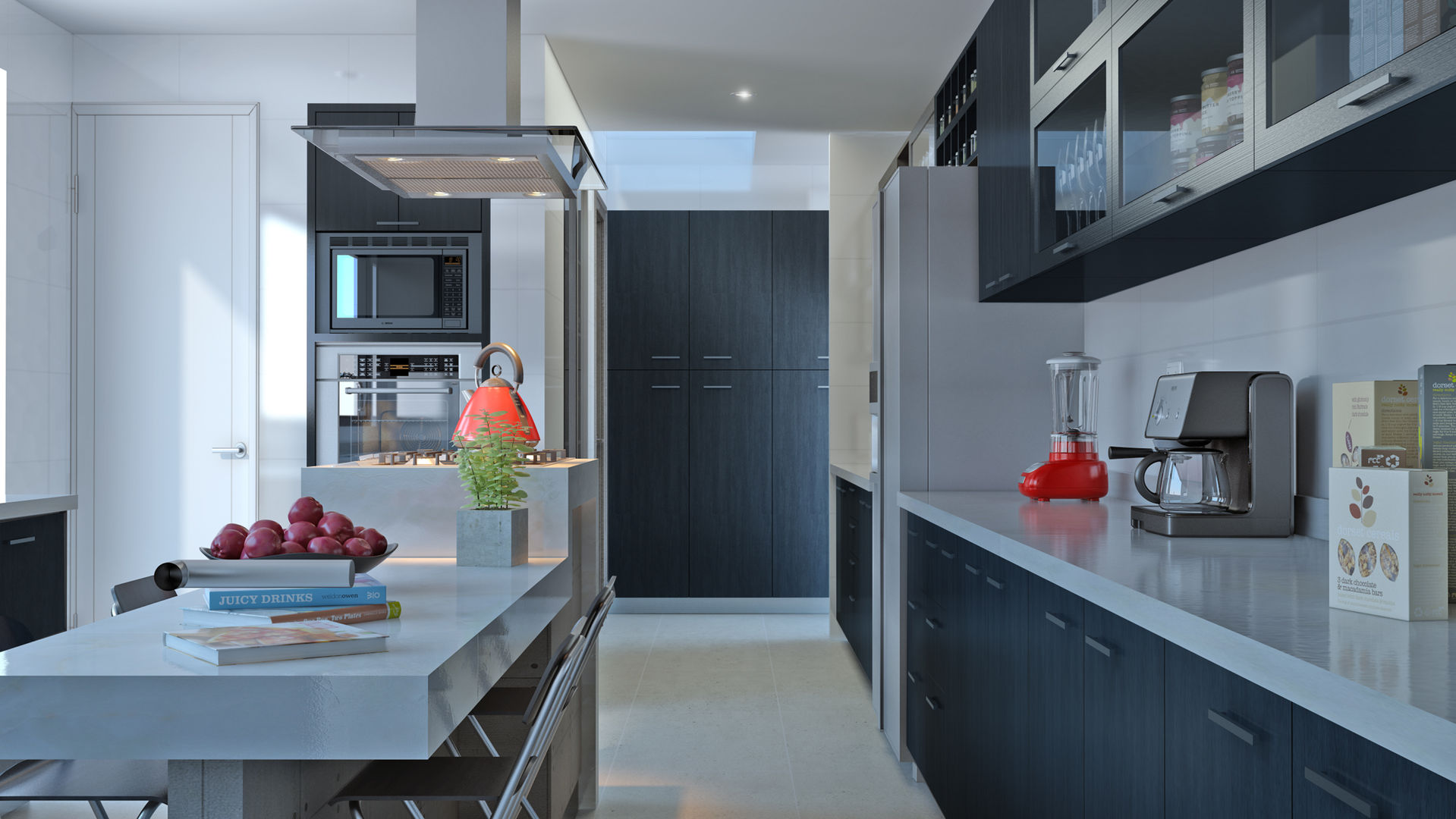 homify Built-in kitchens کوارٹج