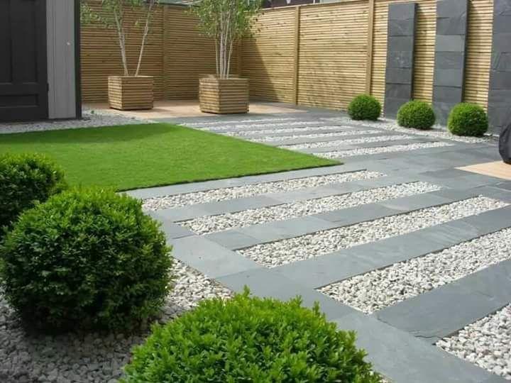 Contemporary style pathways Town and Country Gardens Modern style gardens
