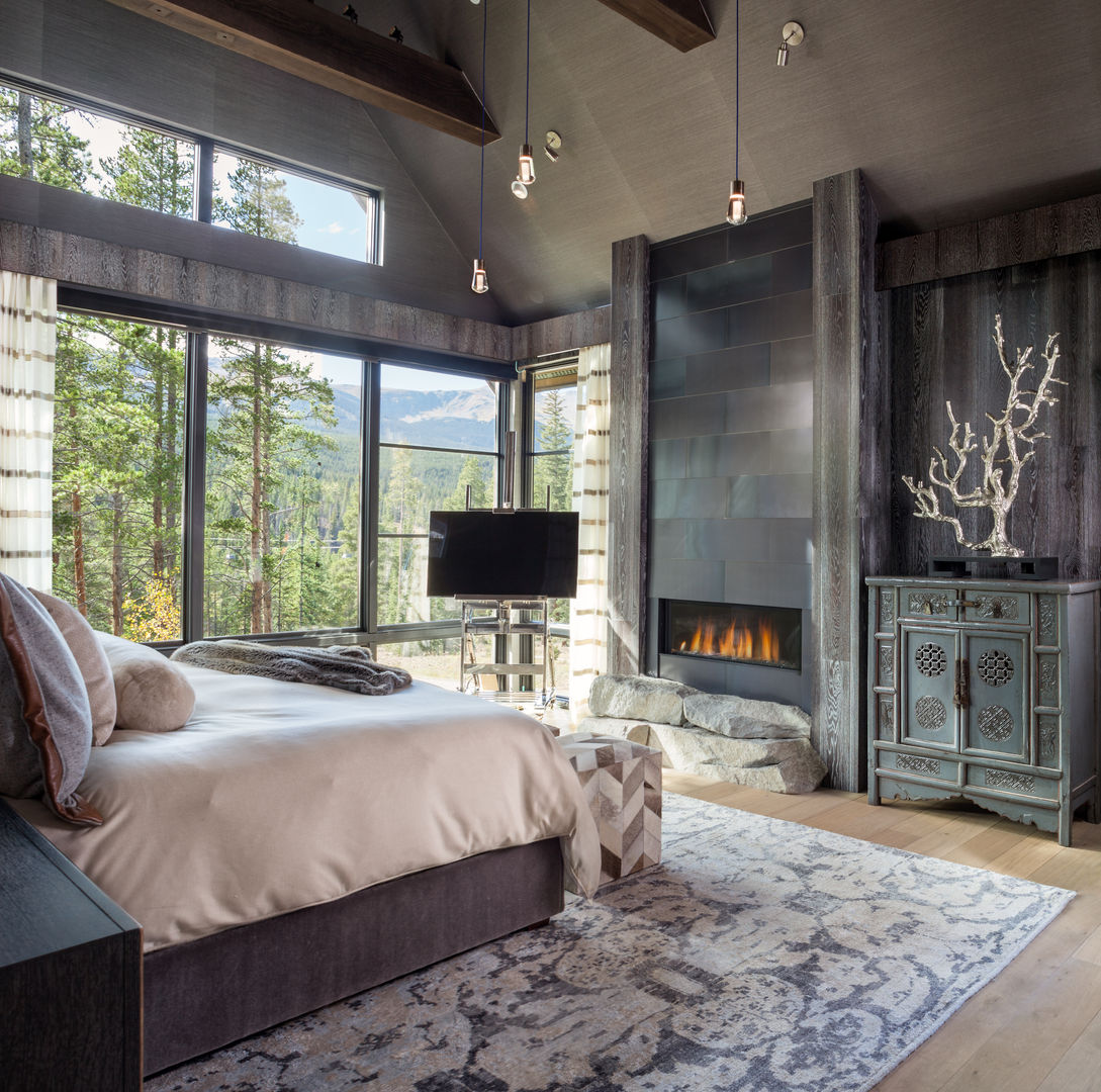 Contemporary Mountain Chalet Andrea Schumacher Interiors Modern style bedroom