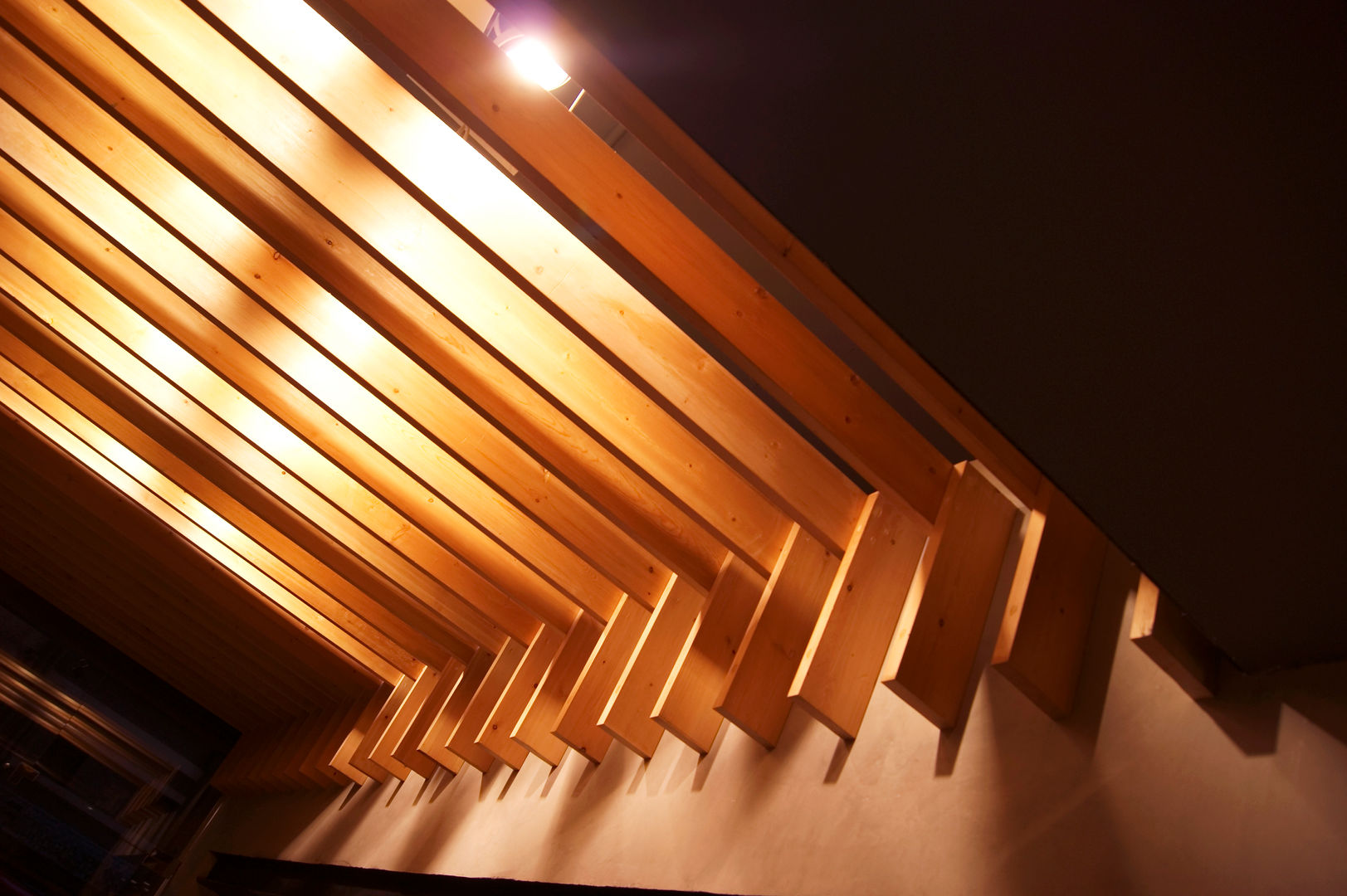 Interior Wood Beams CUBEArchitects Commercial spaces Commercial Spaces