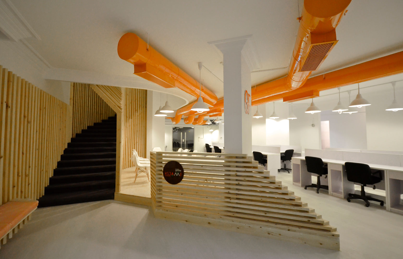 Ground Floor Area CUBEArchitects Коммерческие помещения Офисные помещения