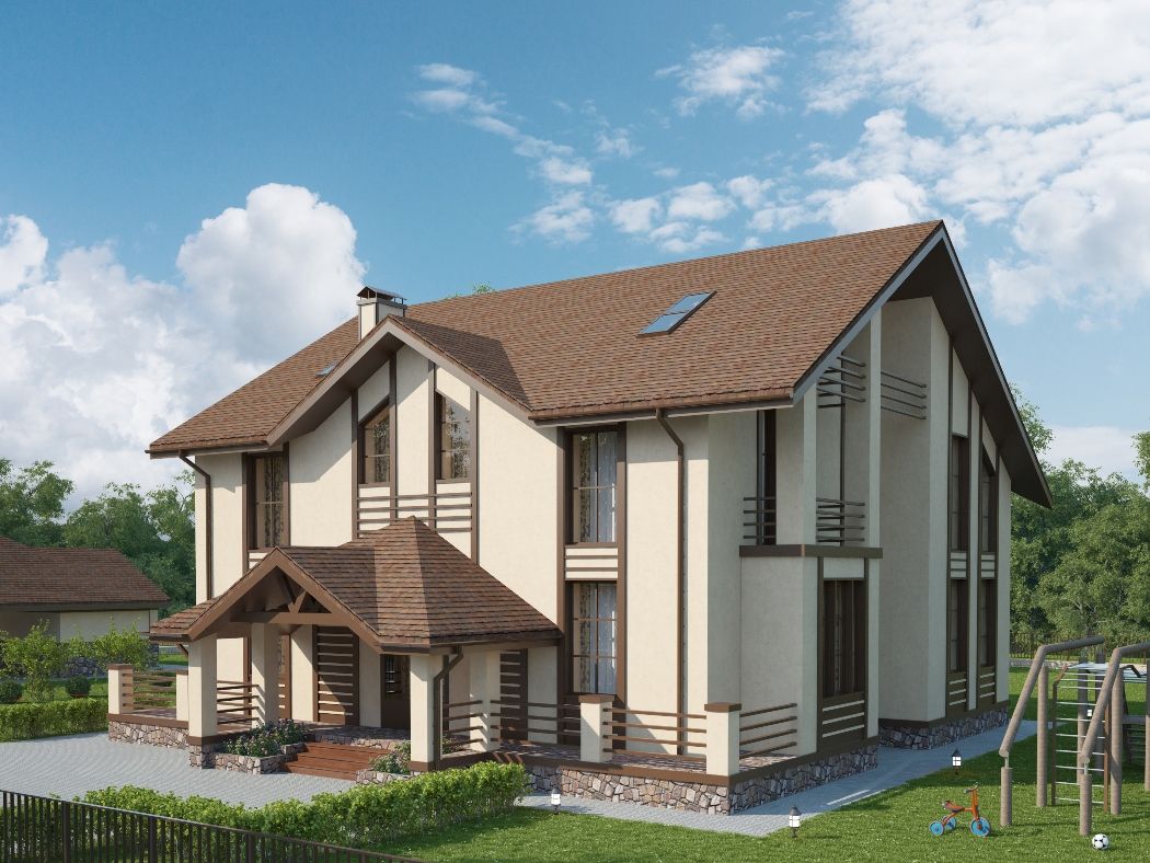 Балтия_318 кв.м, Vesco Construction Vesco Construction Casas de estilo mediterráneo