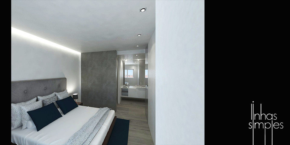The private space... the bedroom homify Modern Bedroom