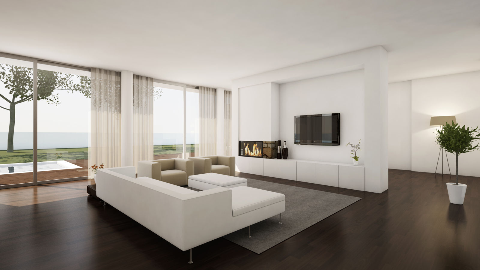 Moradia Unifamiliar, comSequência - Arquitectura & Design comSequência - Arquitectura & Design Modern living room