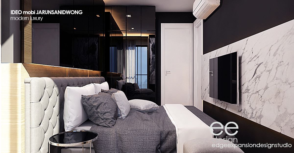 ตกแต่งคอนโดมิเนียม 1 bedroom modern luxury, EEdesign studio EEdesign studio