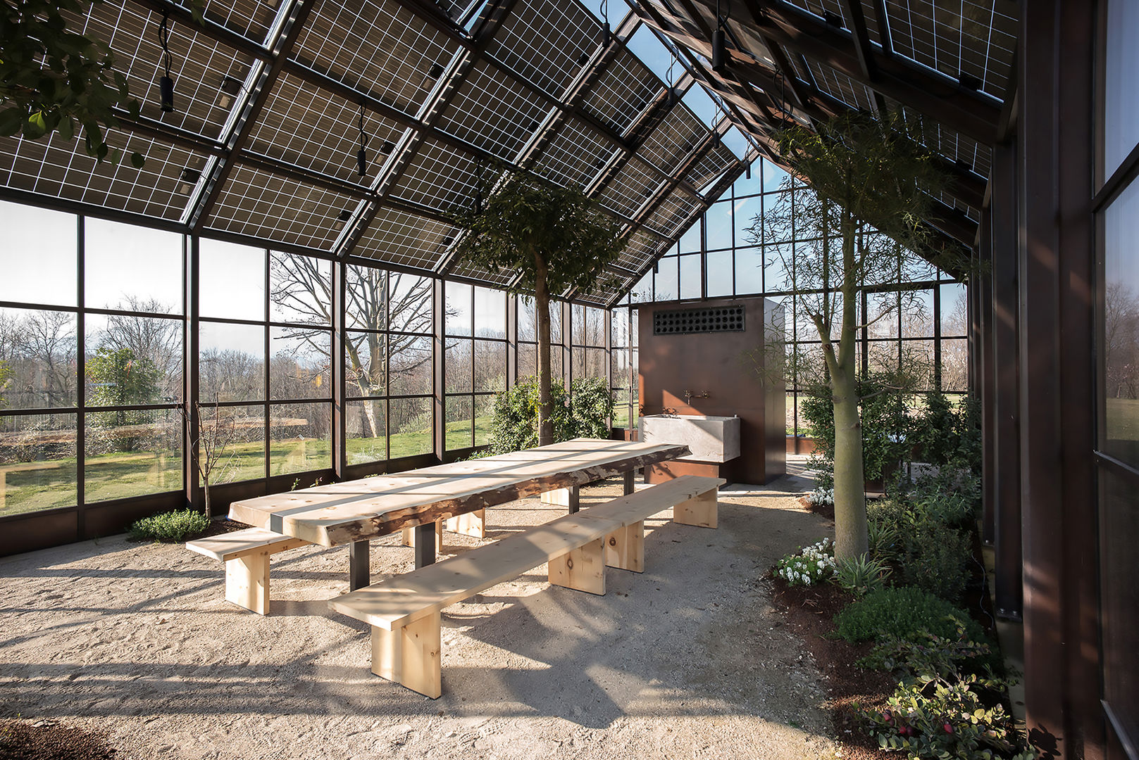 hillside house ZAA Zanon Architetti Associati Country style conservatory