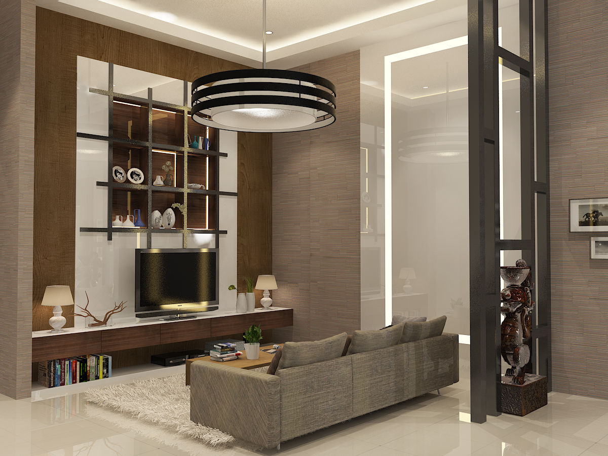 Living Room, PEKA INTERIOR PEKA INTERIOR Moderne Wohnzimmer Grau