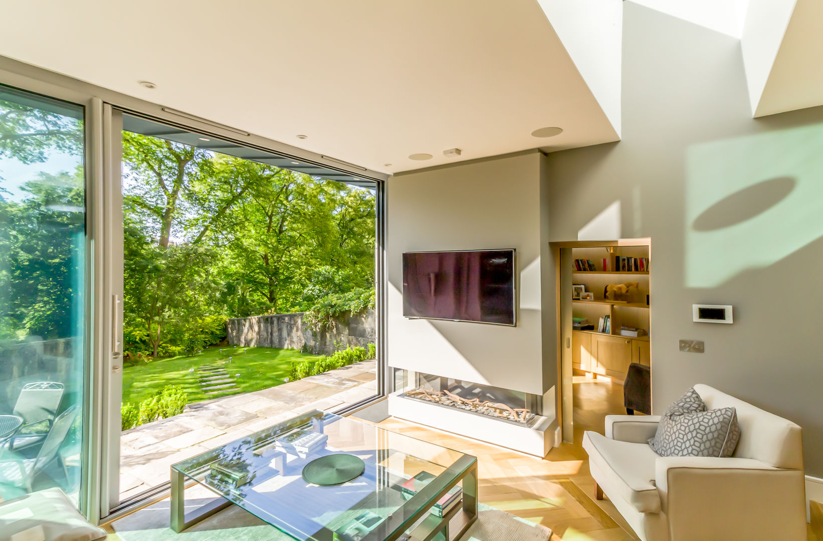 Contemporary Garden Room Edinburgh New Town Capital A Architecture Minimalist living room garden room,extension,patio door,modern,edinburgh,contemporary