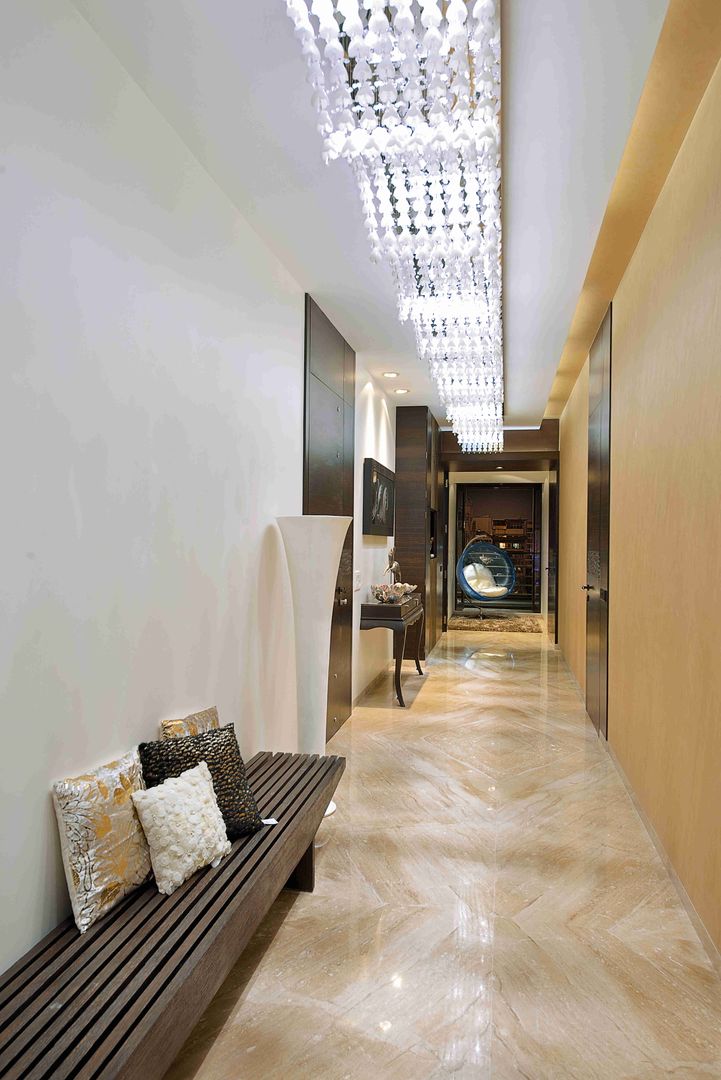 homify Modern Corridor, Hallway and Staircase