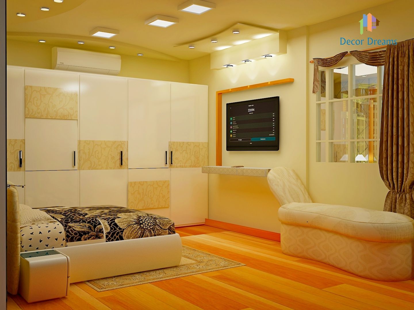 Independent Bungalow, JP Nagar - Mr.Raghu, DECOR DREAMS DECOR DREAMS Classic style bedroom Wardrobes & closets