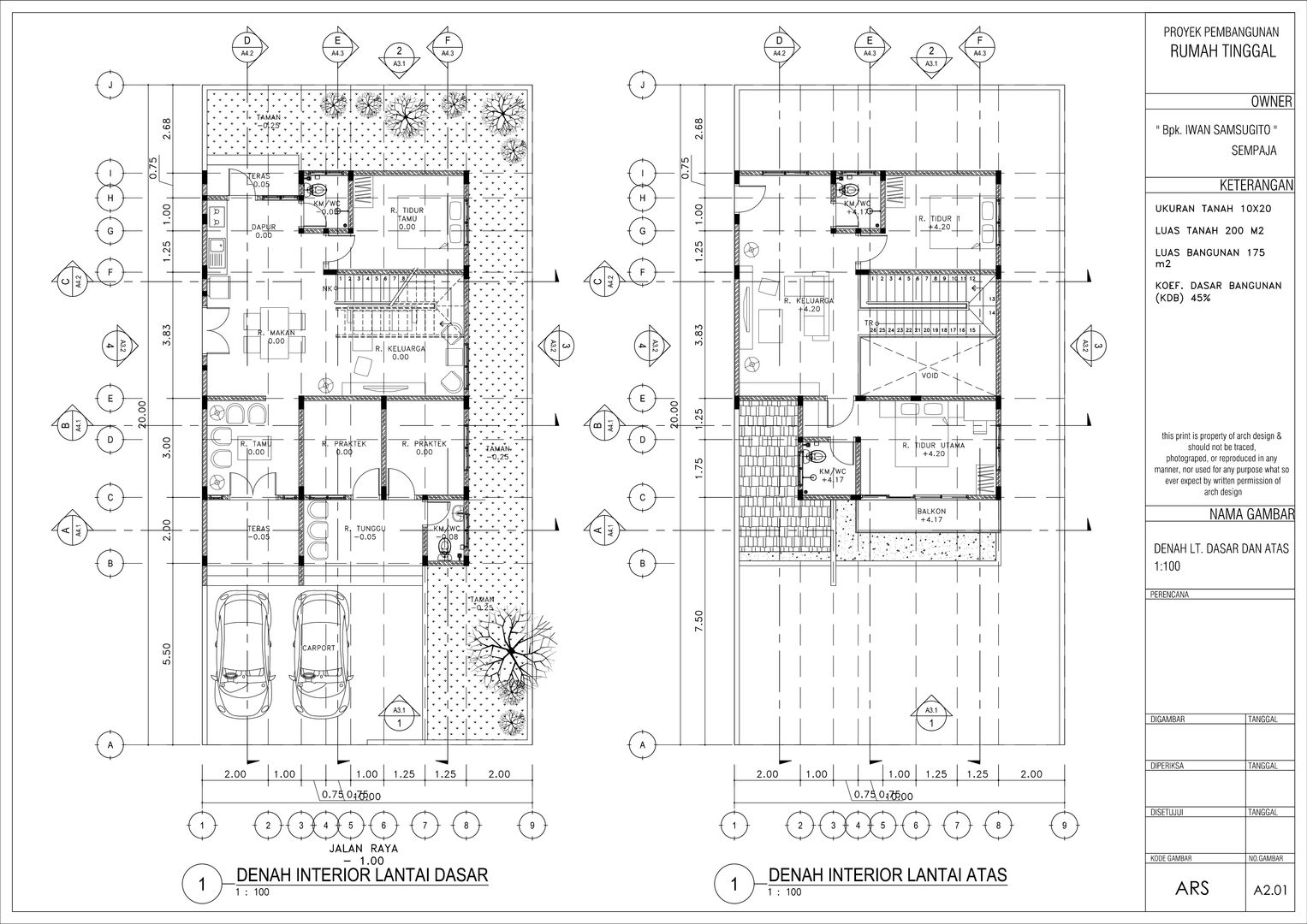 Rumah Tinggal Mr. Iwan S, Samarinda, Kaltim, Artisia Studio Artisia Studio