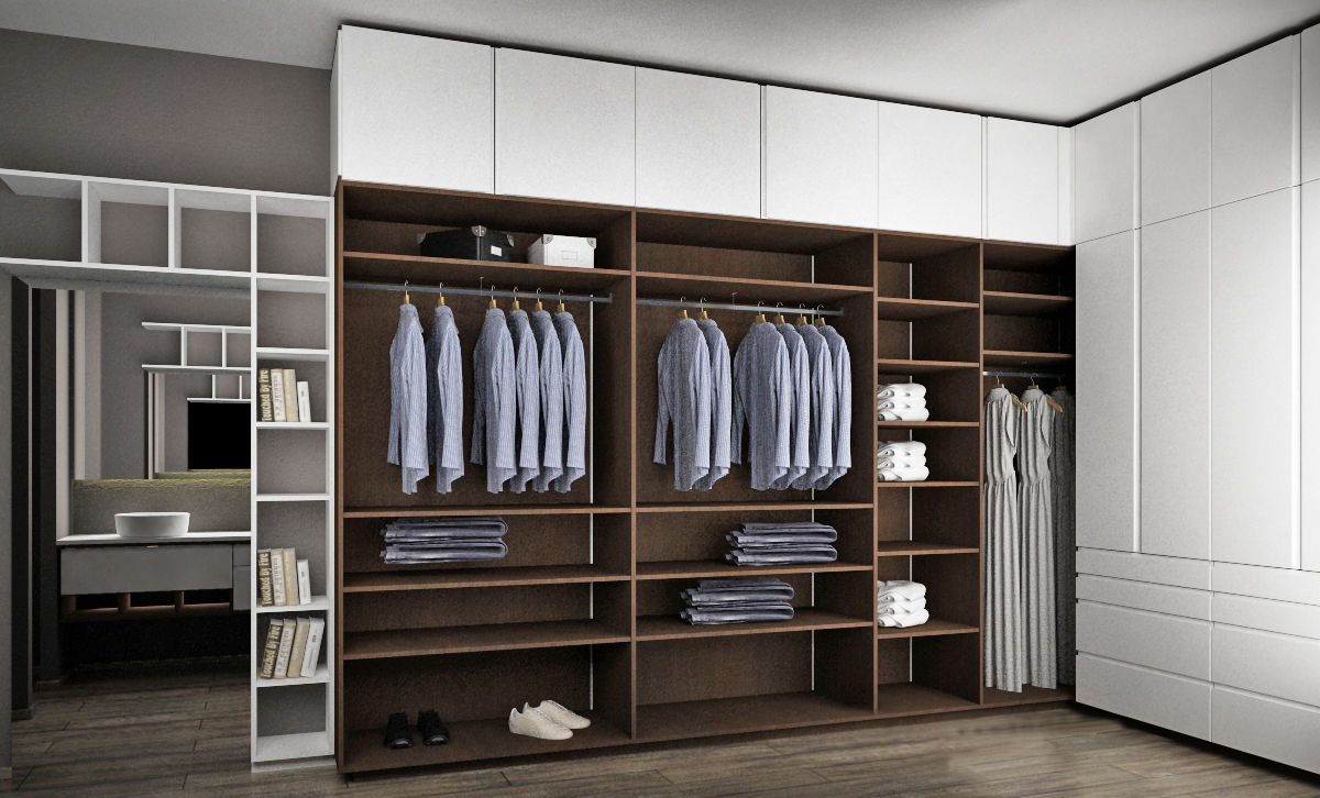 CLOSET, Toque De Menta Toque De Menta Phòng thay đồ phong cách hiện đại