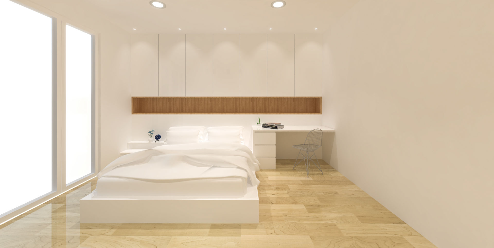 Pluit Residence, KERA Design Studio KERA Design Studio Minimalist bedroom