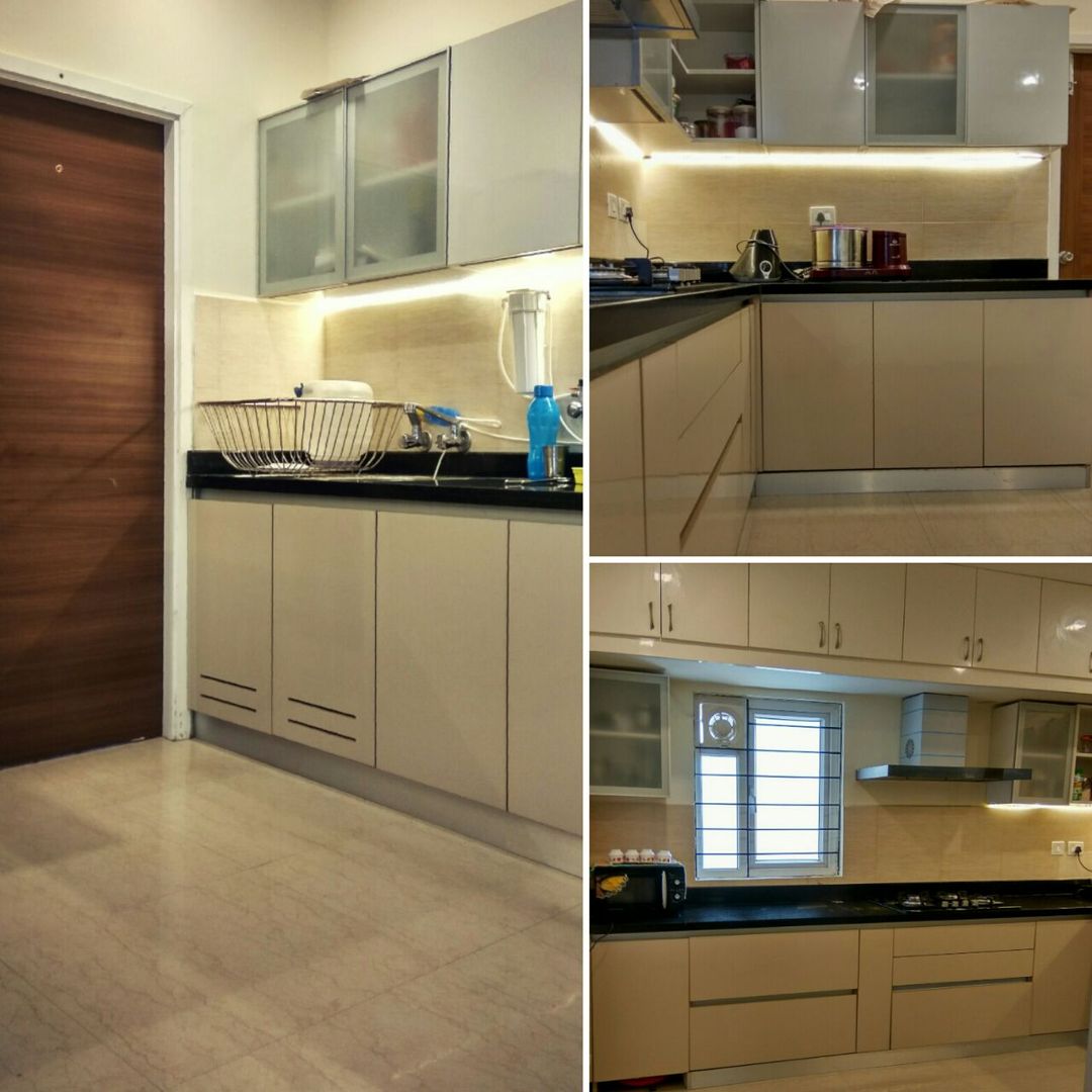 Apartments in Chennai, WOODLIFE INTERIOR PRIVATE LTD WOODLIFE INTERIOR PRIVATE LTD システムキッチン 合板（ベニヤ板）