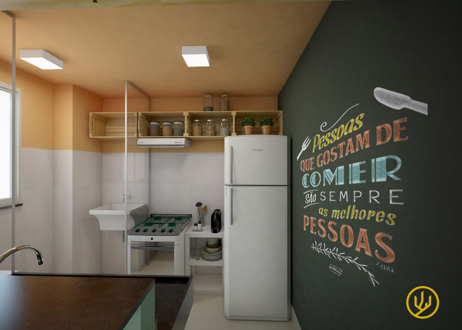 Apartamento Tropicália, Yuri Rebello - Arquitetura Consciente Yuri Rebello - Arquitetura Consciente Cocinas tropicales