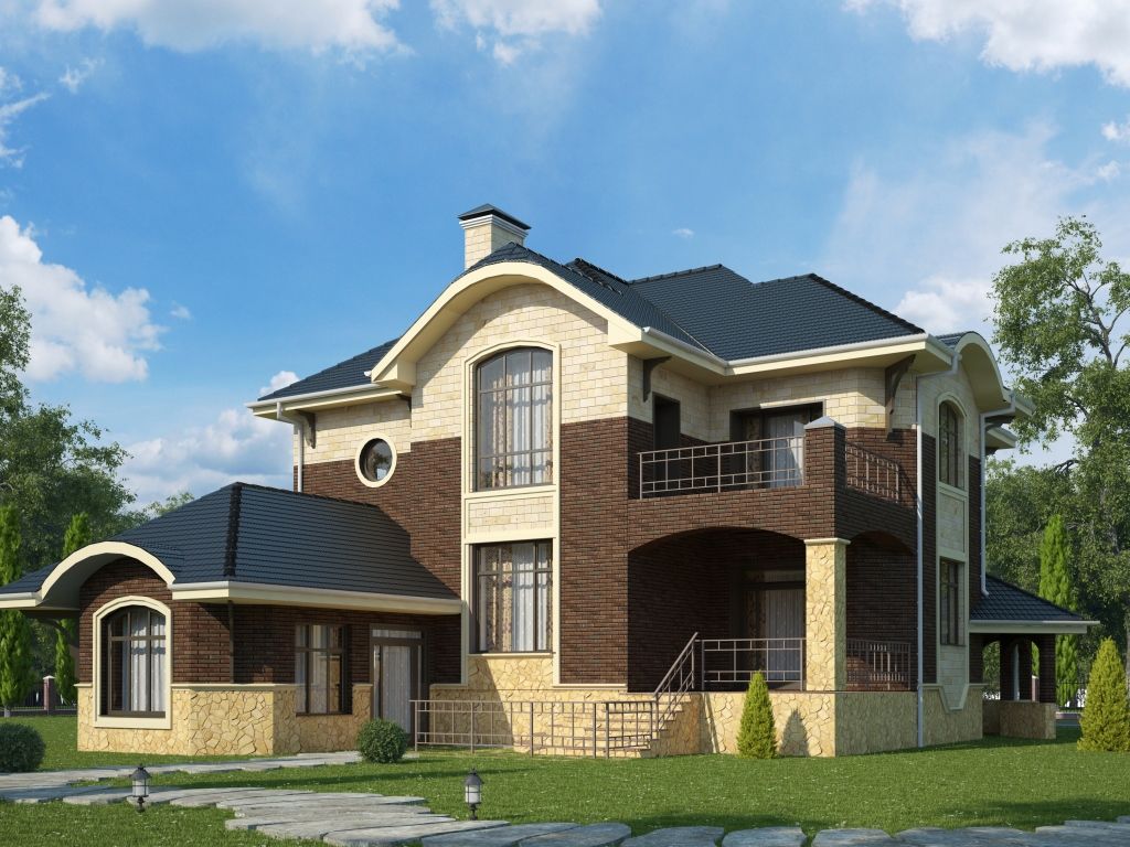 Глория_326 кв.м., Vesco Construction Vesco Construction Mediterranean style houses