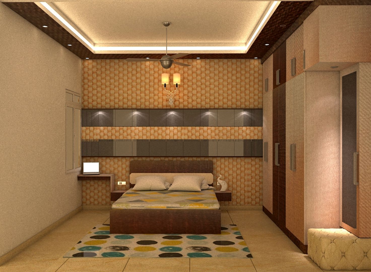 Mantri Webcity, Duplex 3 BHK - Mr. Vishal, DECOR DREAMS DECOR DREAMS غرفة نوم
