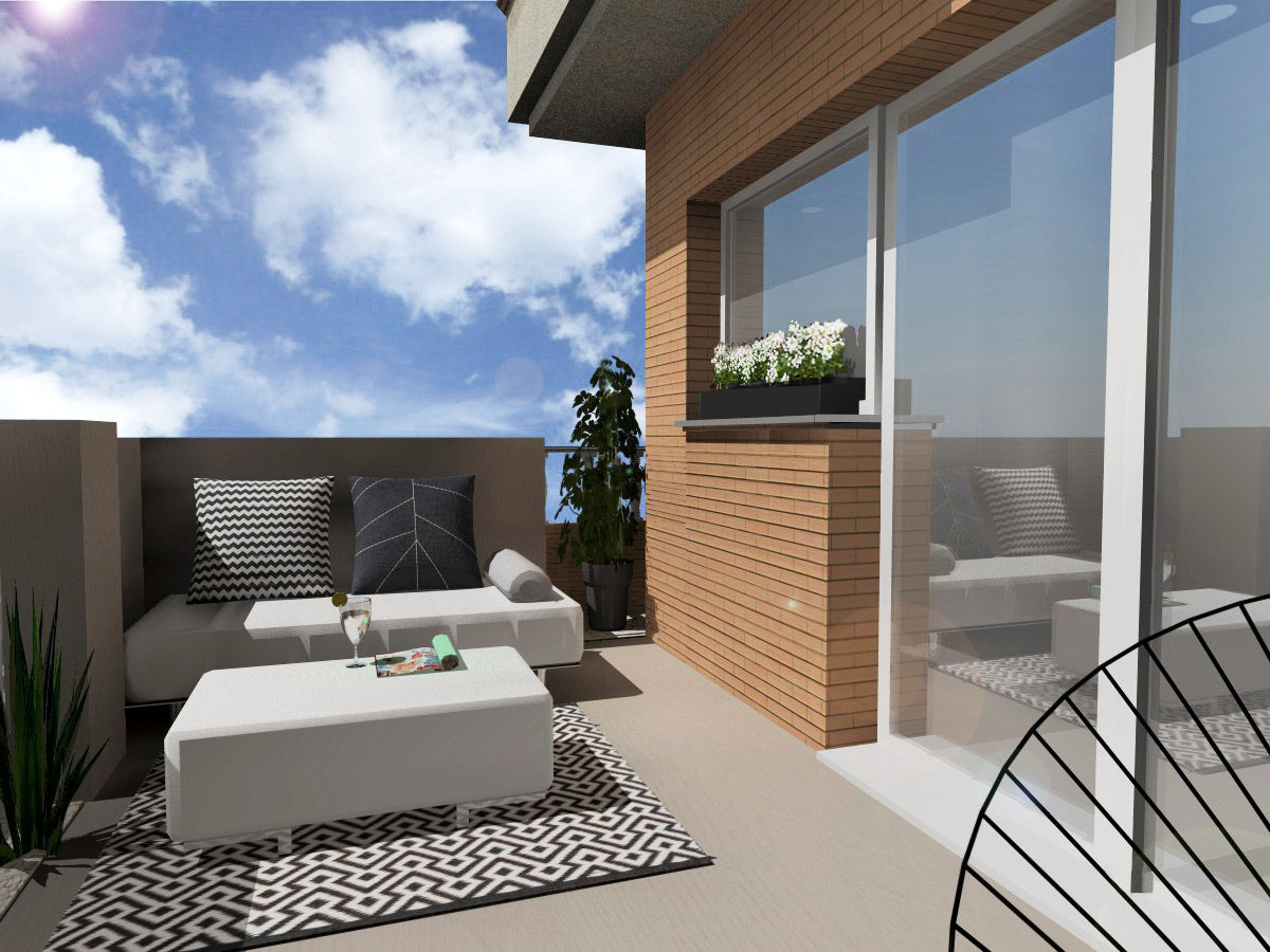 Proyecto integral vivienda diseño de espacios, CARMAN INTERIORISMO CARMAN INTERIORISMO Modern Terrace