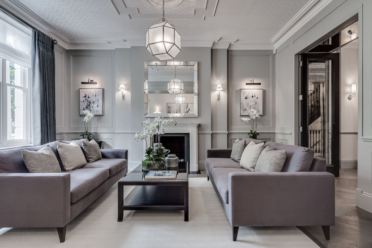 Kensington Town House, London Home Staging Ltd London Home Staging Ltd Modern Oturma Odası