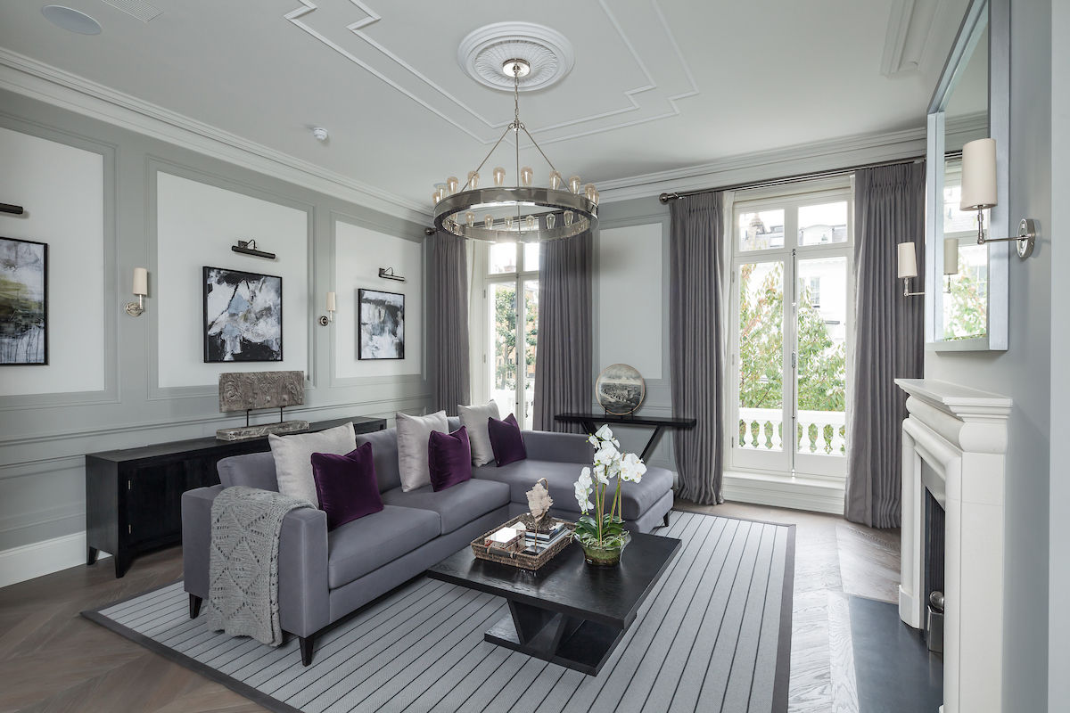 Kensington Town House, London Home Staging Ltd London Home Staging Ltd 모던스타일 거실