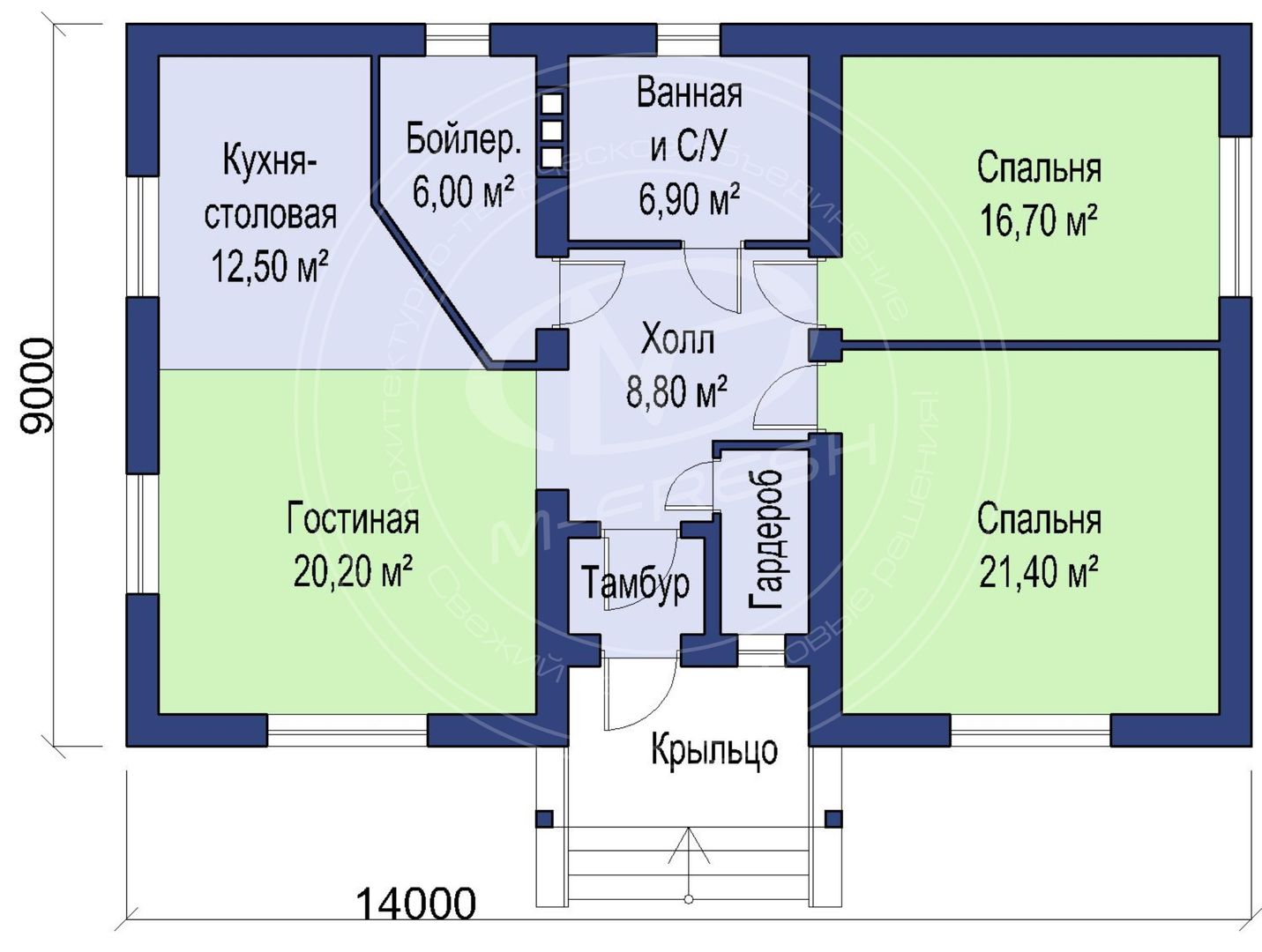 Fit (Проект 1-этажного дома для жизни на природе!), Архитектурно-творческая мастерская "M-FRESH" Архитектурно-творческая мастерская 'M-FRESH' Living room