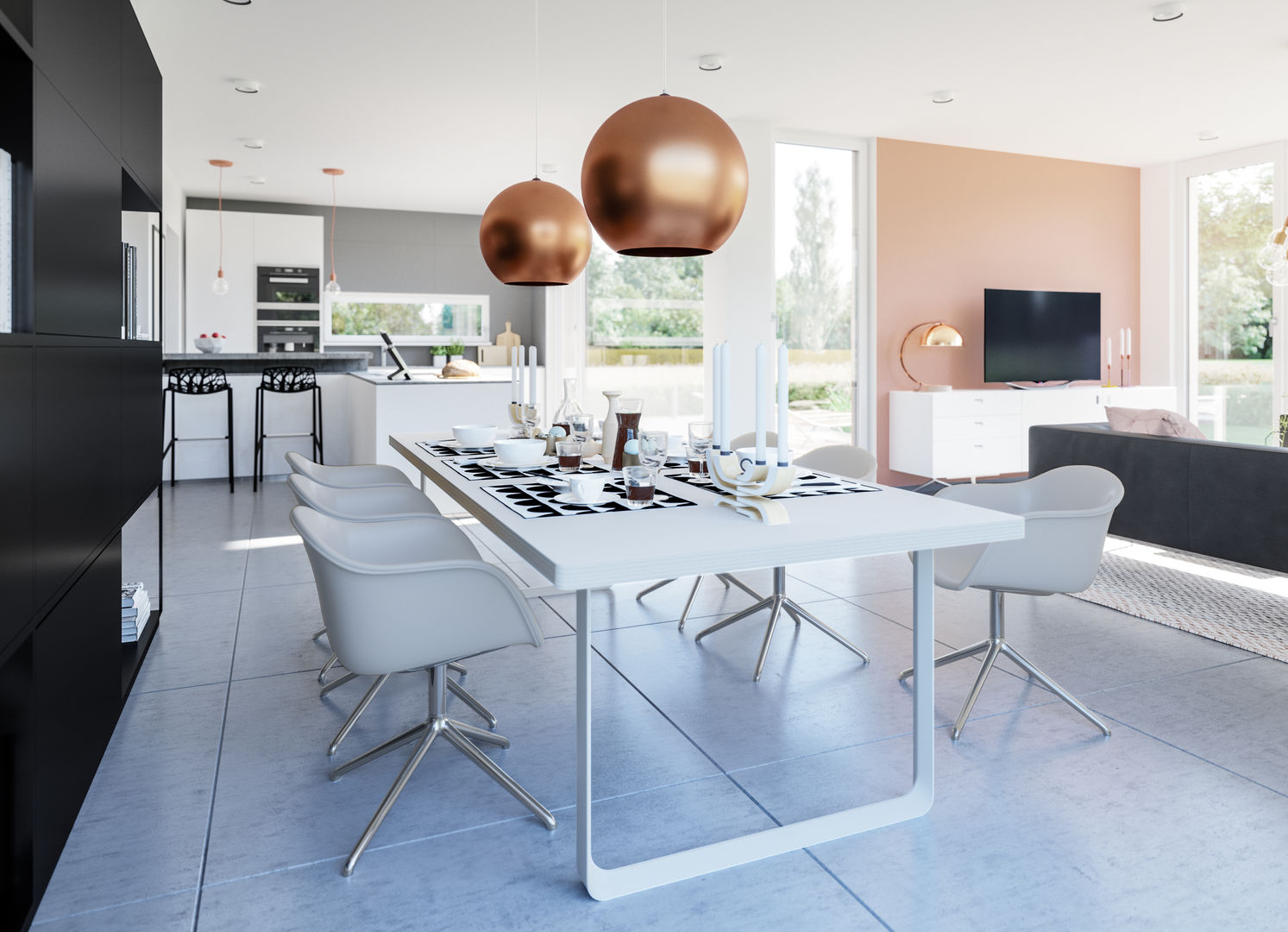 High-Tech-Haus am Puls der Zeit, Bien-Zenker Bien-Zenker Eclectic style dining room